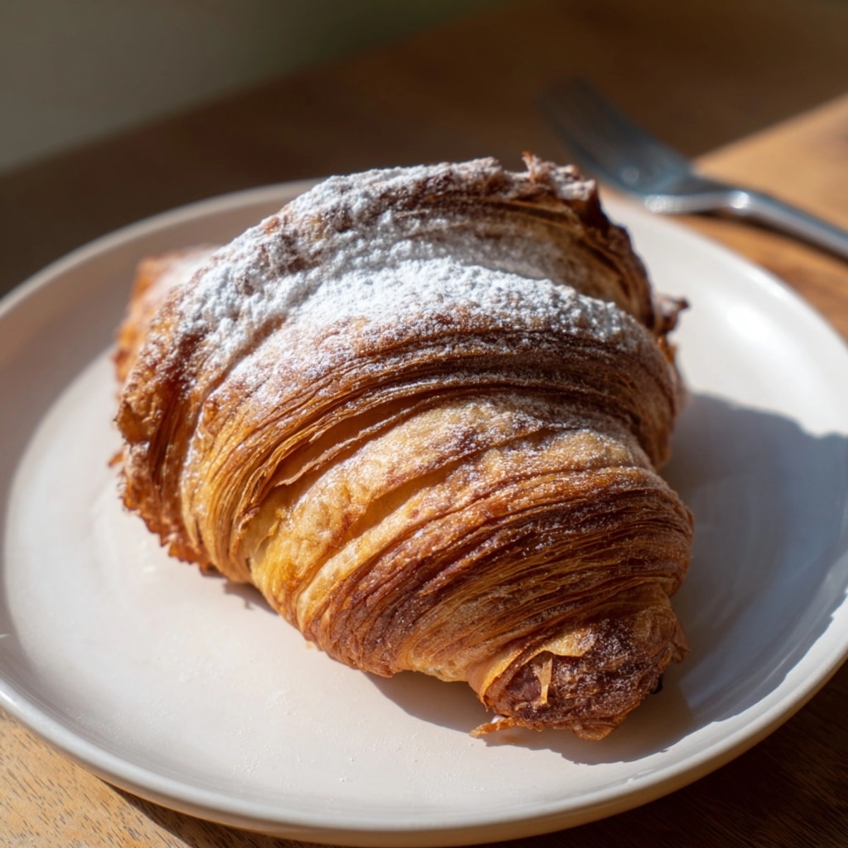 Golden, flaky Viral Spiral Croissant: homemade pastry perfection, ready for weekend brunch.
