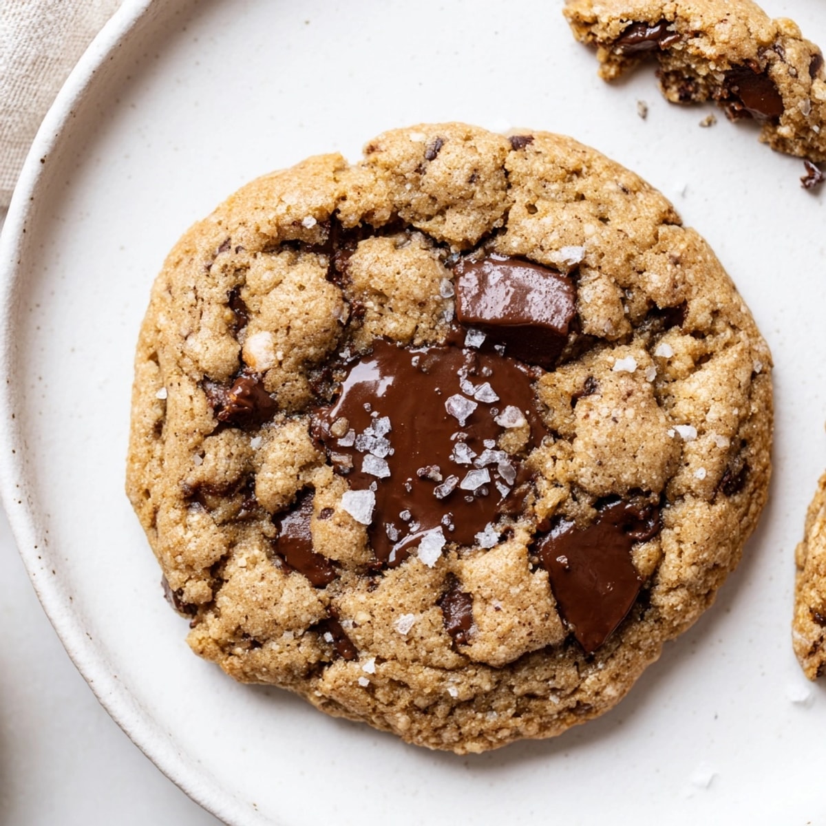 Homemade Tahini Chocolate Chip Cookies recipe: soft, chewy, nutty, and perfect with milk.