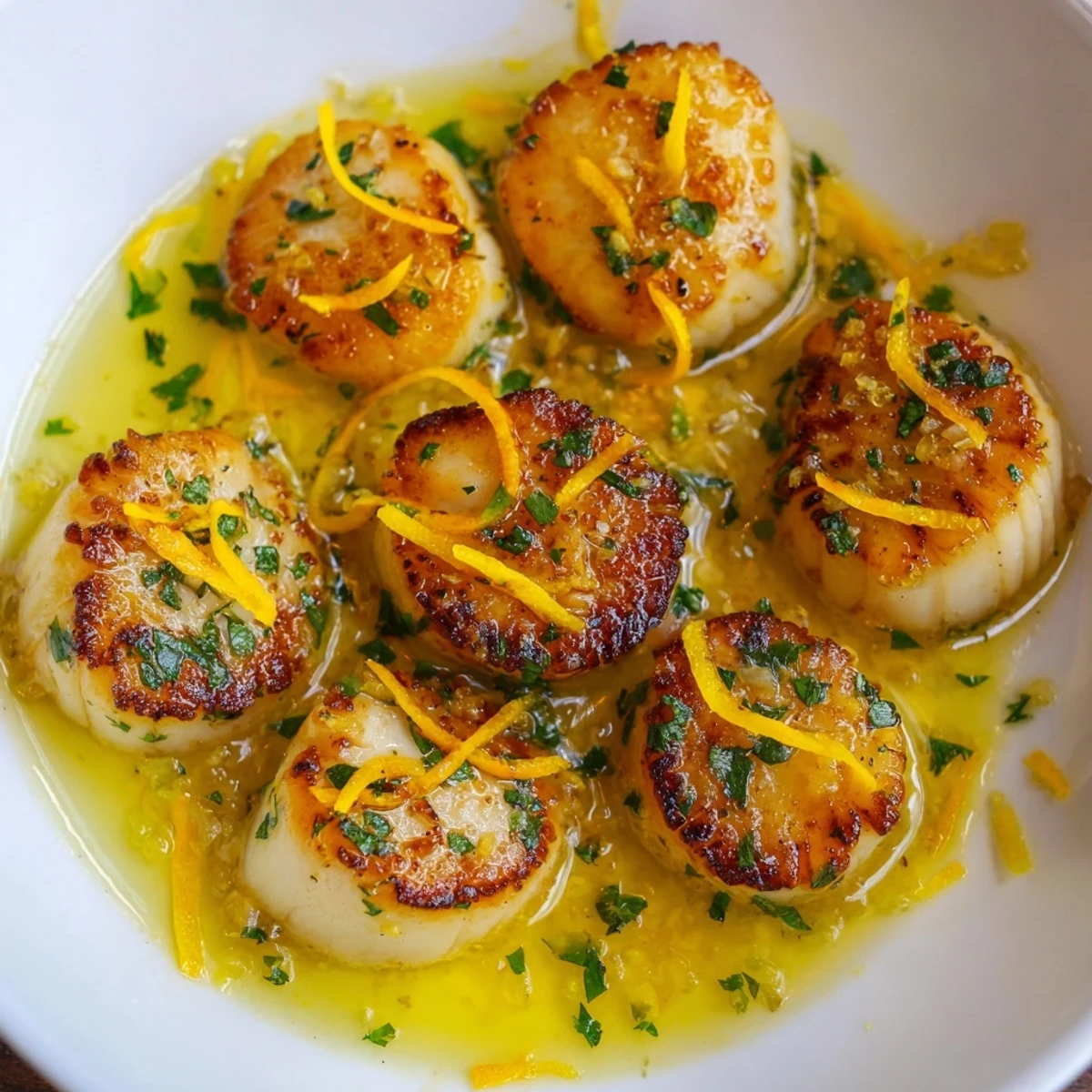Lemon Garlic Sea Scallops