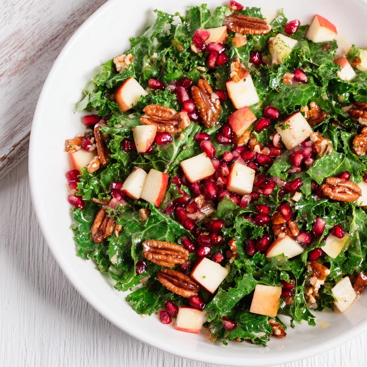 Winter Kale Pomegranate Salad