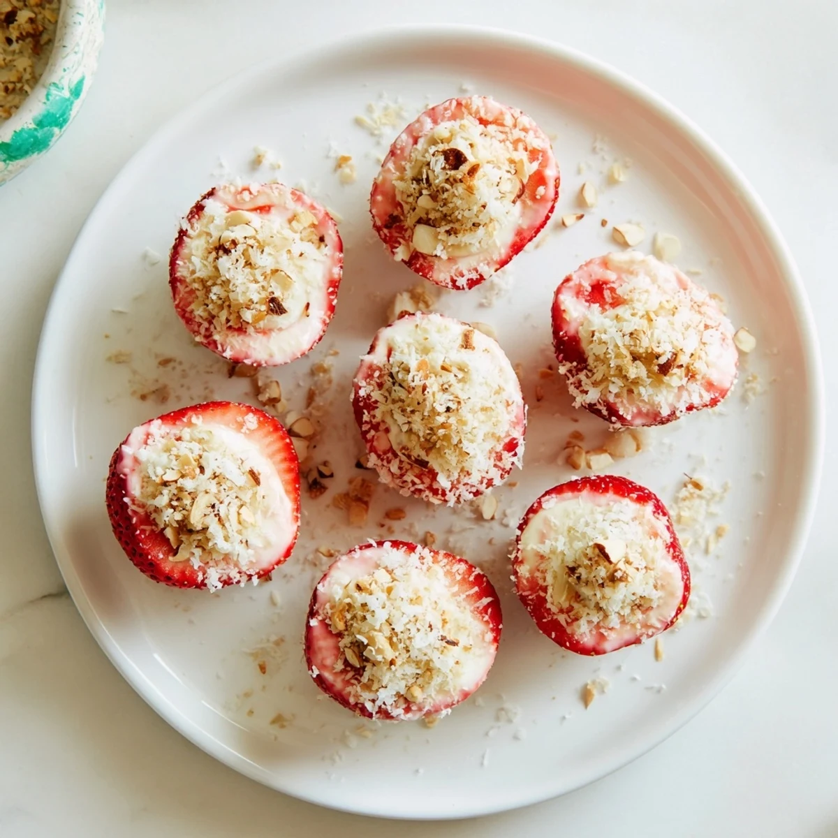 Yogurt Dipped Strawberry Half-Circles