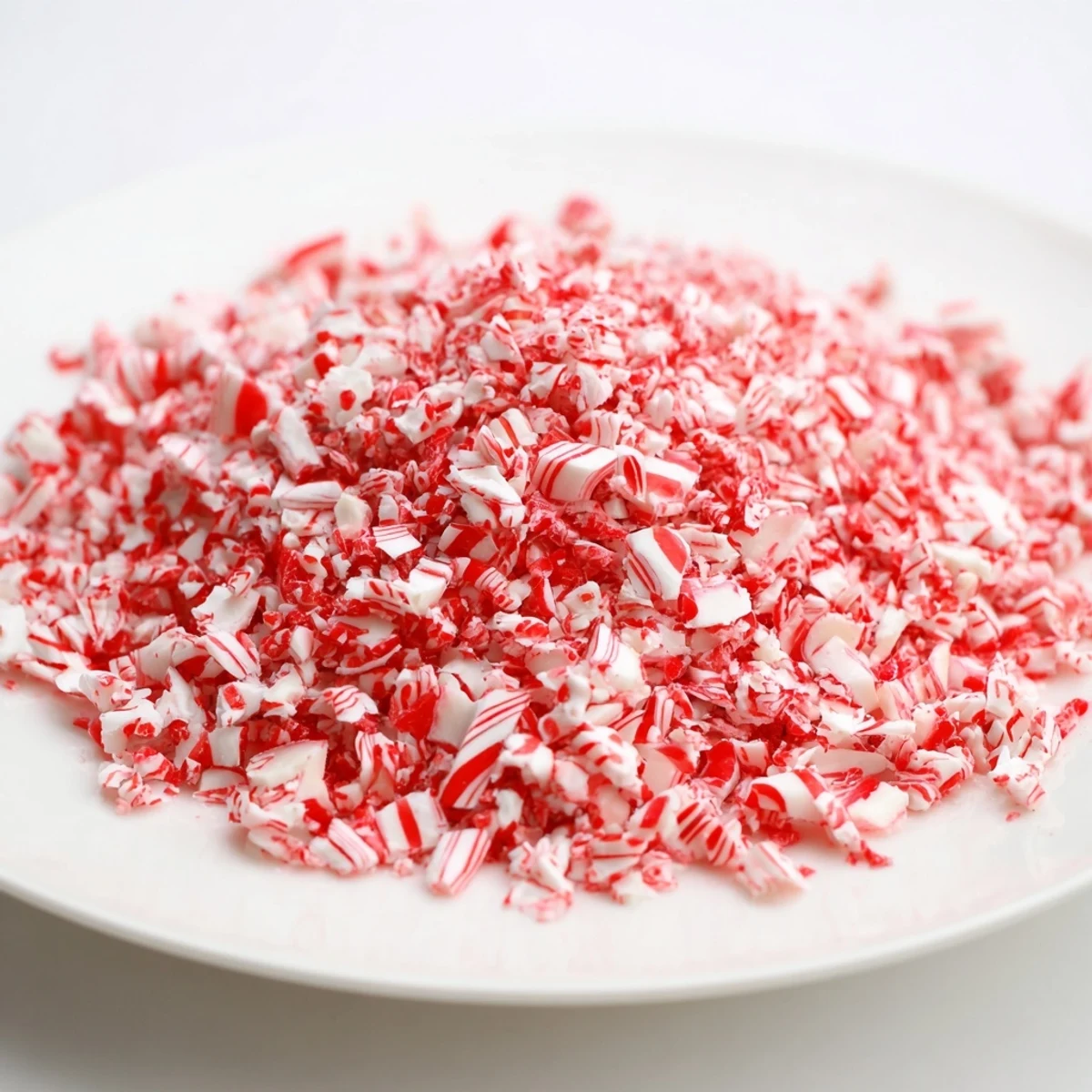 Homemade Crushed Peppermint Candy, easily crushed and perfect for adding minty freshness to any dessert or beverage.