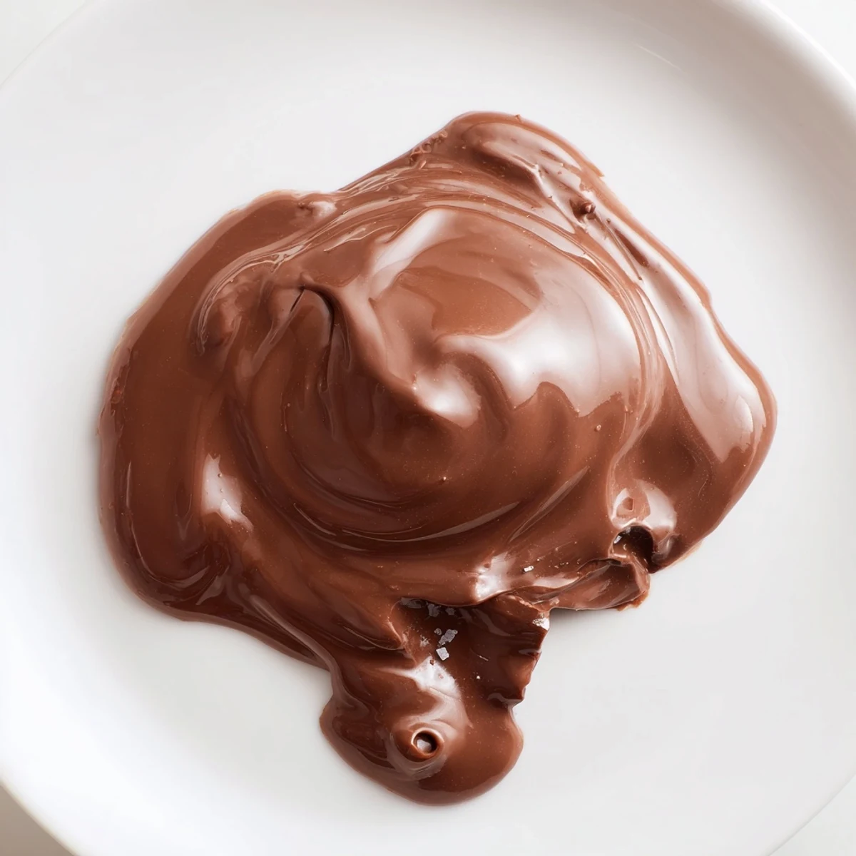 Rich and glossy melted chocolate bar sauce, perfect for dipping strawberries or drizzling.
