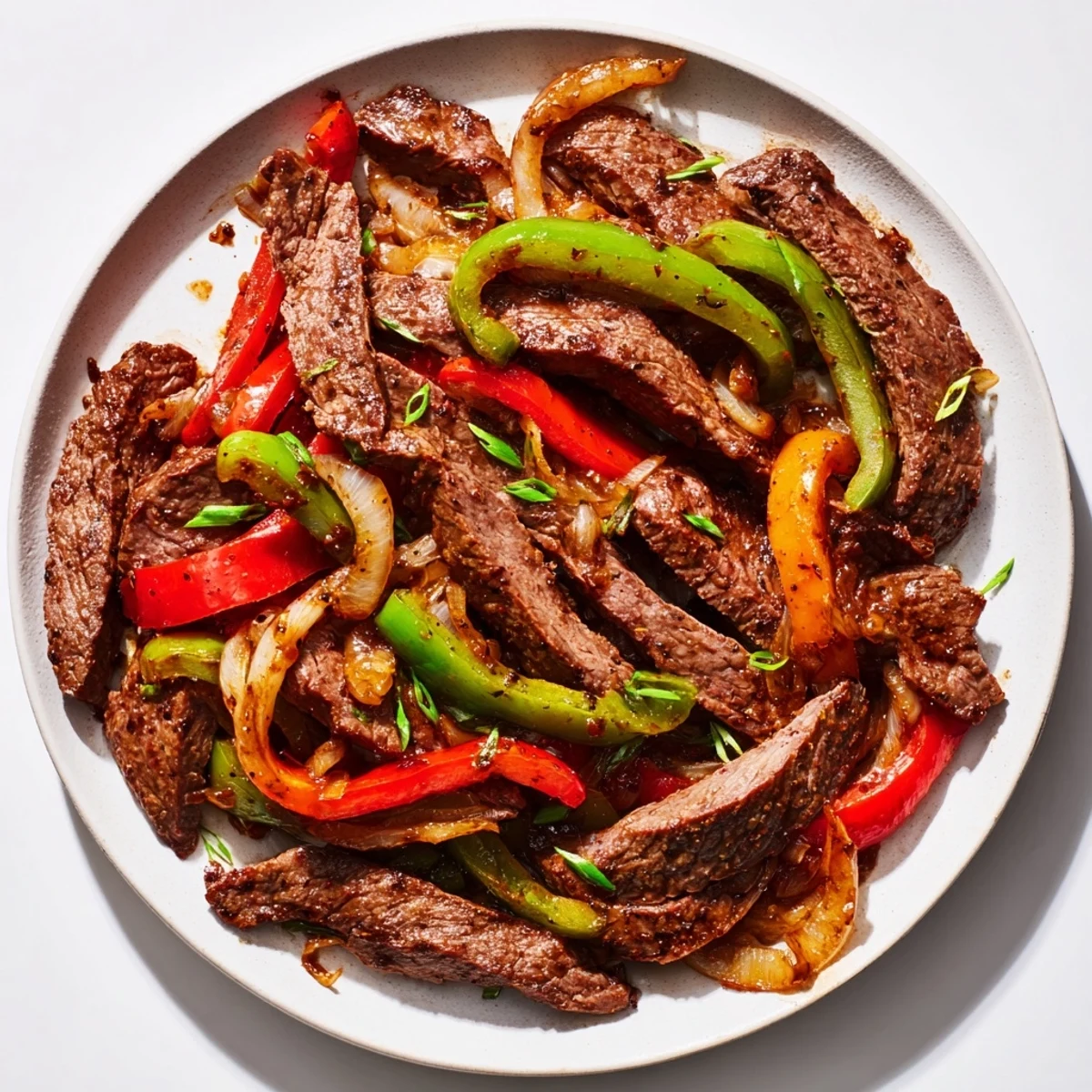 Warm Pepper Steak, a comforting Chinese-American favorite with savory aromas and beautiful presentation, ready soon.