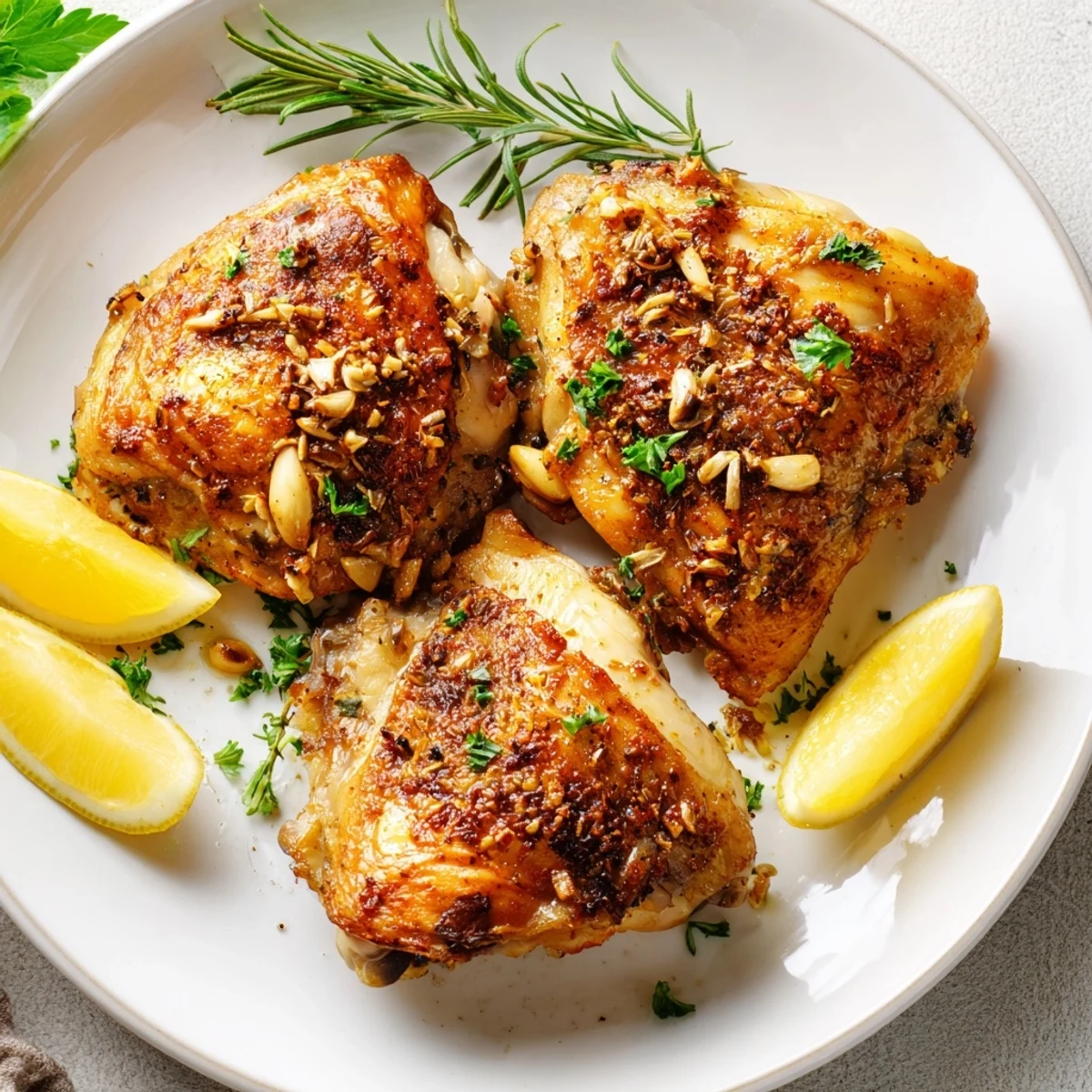 Juicy Roasted Chicken Thighs