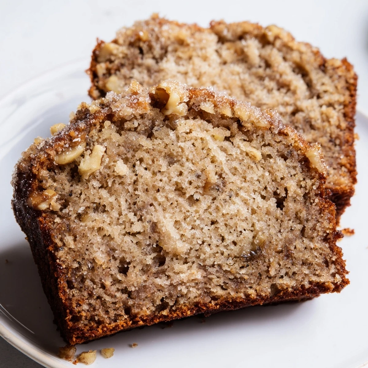 Golden, warm Banana Bread loaf perfect for sharing, with a crispy top and inviting aroma.