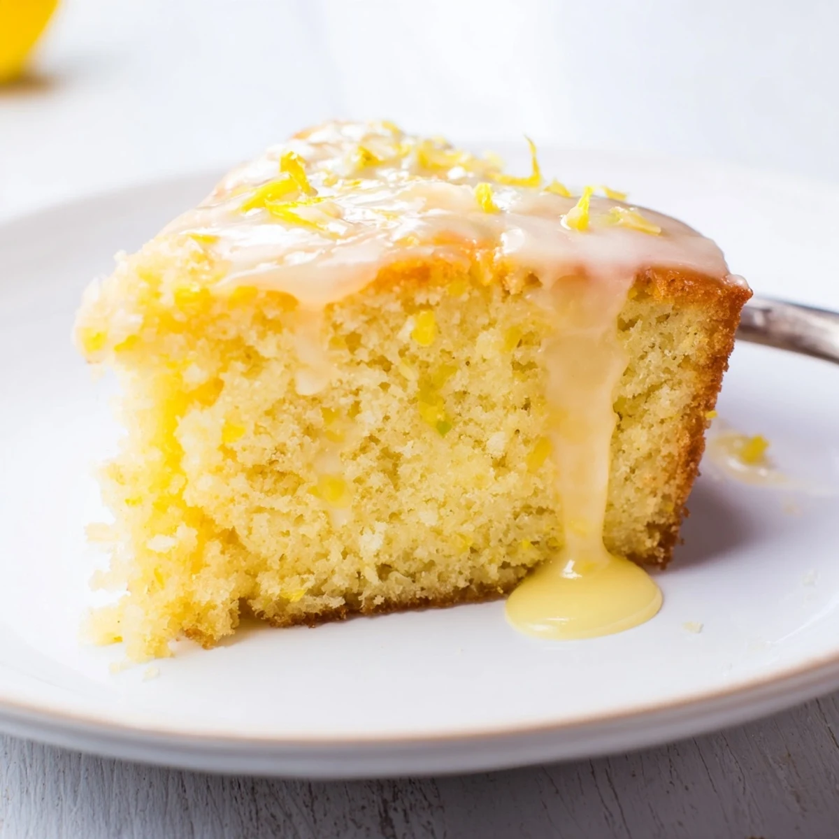 This freshly baked Lemon Cake, with a perfect crumb, is ideal for a delicious dessert.