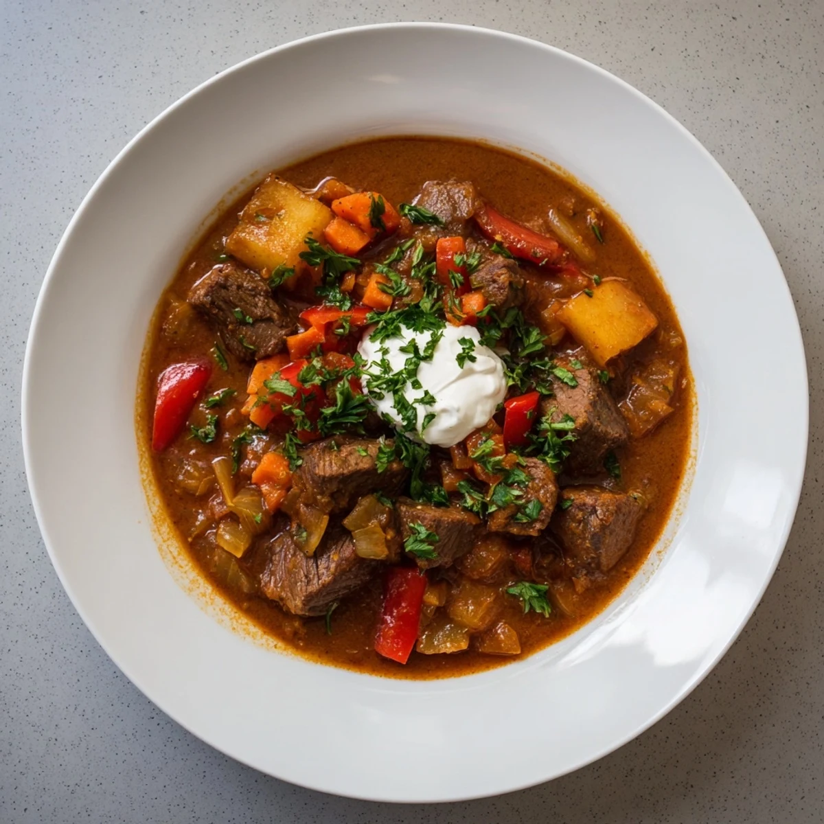 Slow Cooked Beef Goulash
