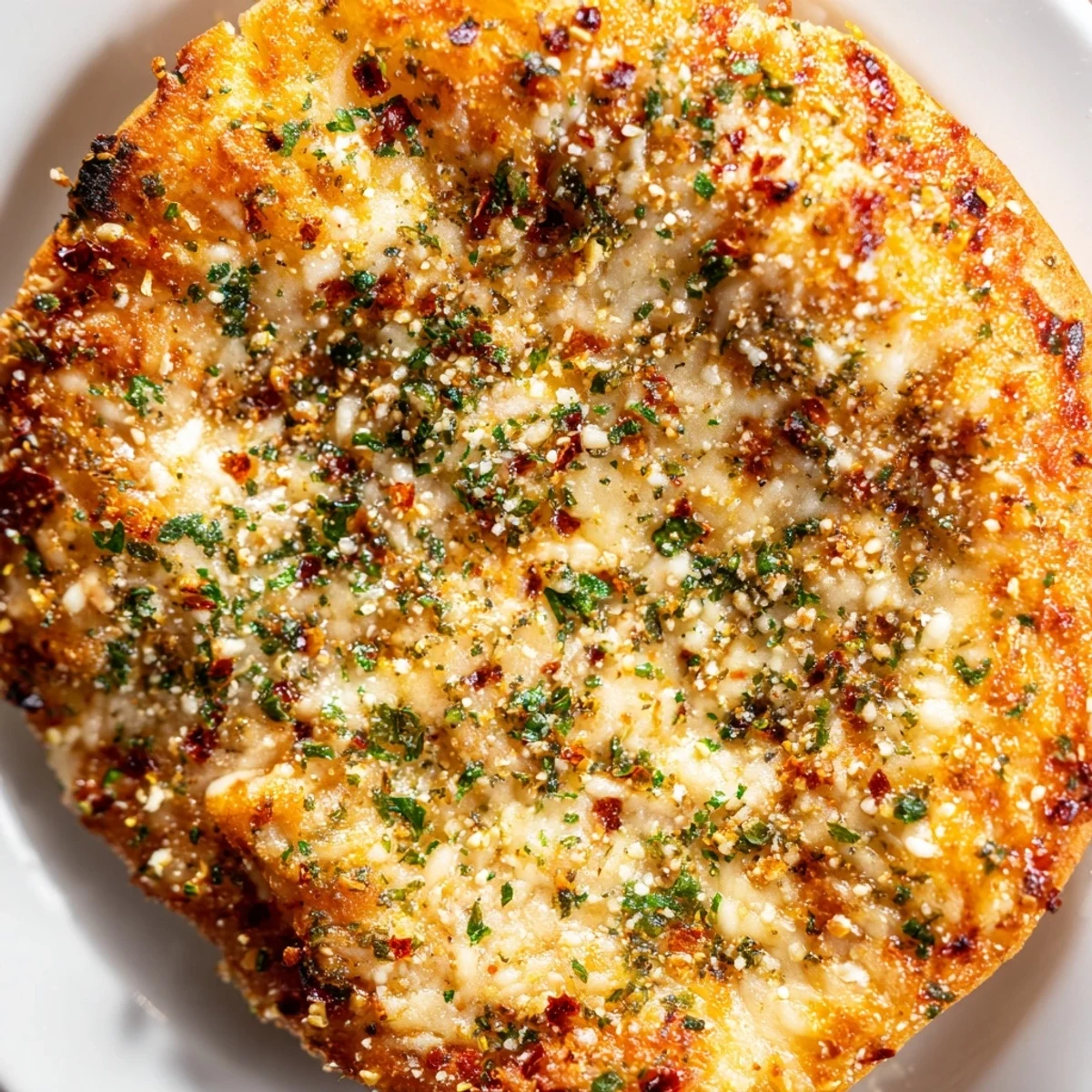 Slices of savory Cheesy Garlic Pizza Bread served warm on a wooden board, ready for dipping into marinara.
