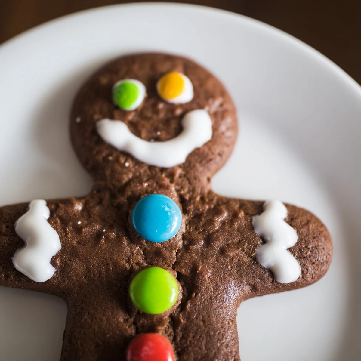 Warm Gingerbread Men Biscuits served on a plate, perfect for holiday snacking.