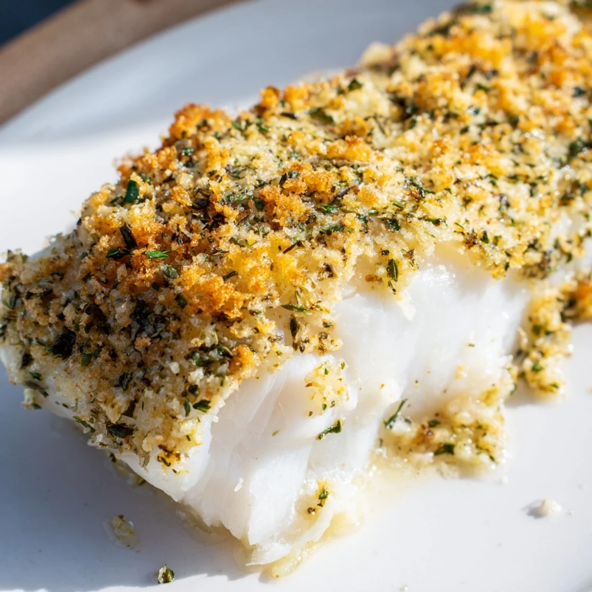 Healthy Baked Cod Fillet Dinner plated with crisp zucchini and bell peppers, perfect for a light weeknight meal.