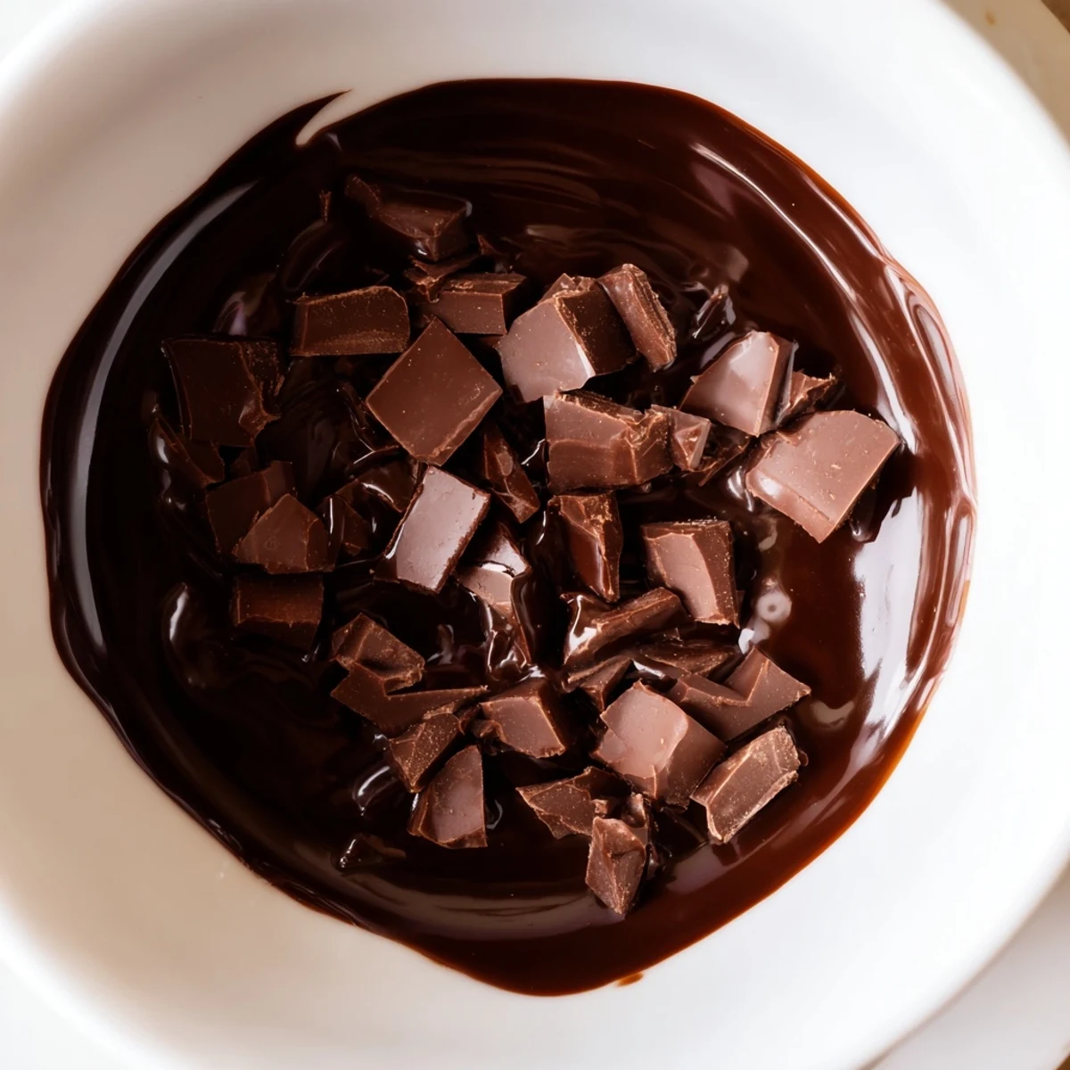Fondue pot with silky melted chocolate surrounded by fresh strawberries, bananas, and pineapple for Valentine’s Day.