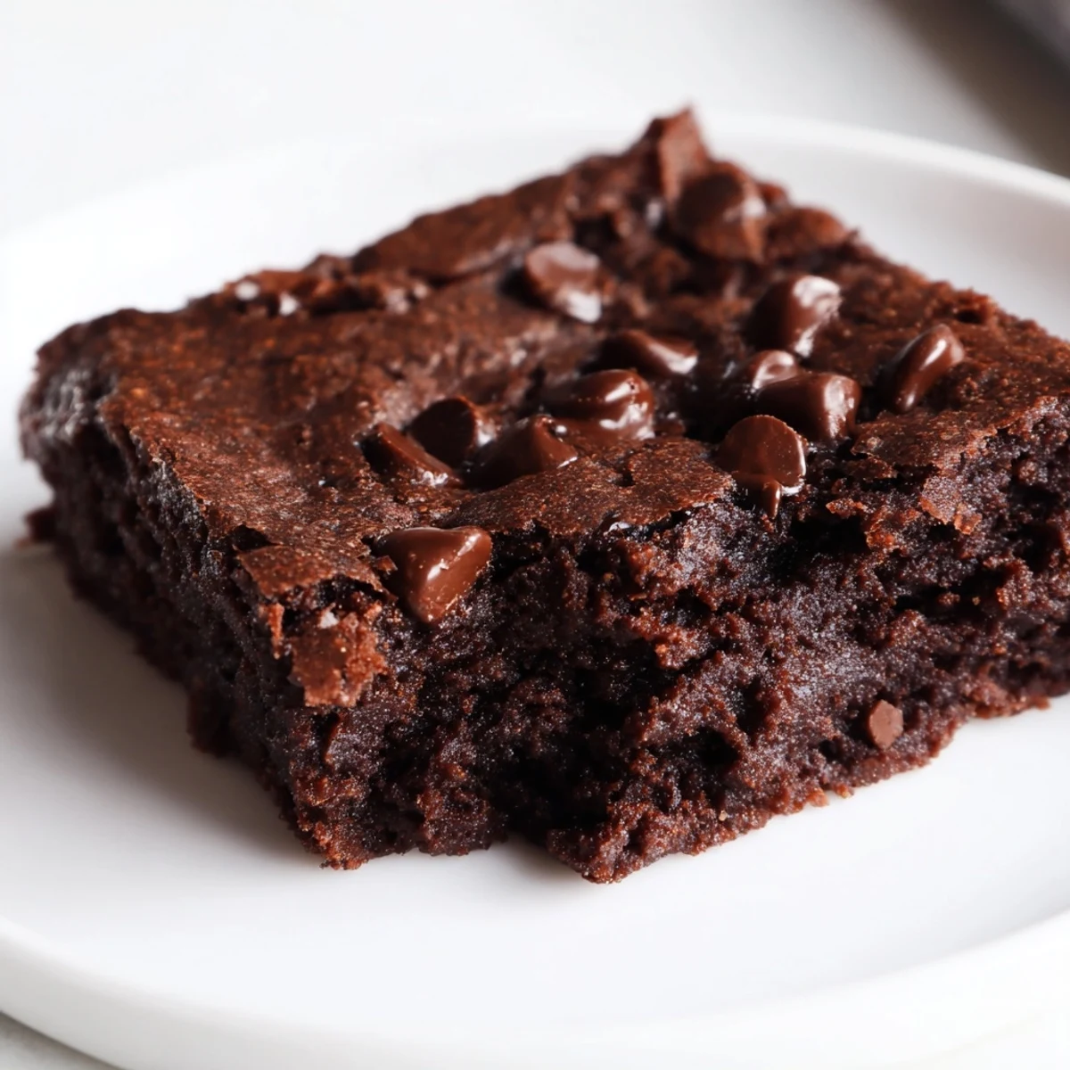 Moist gluten-free almond flour brownies cooling on a wire rack after baking, with a glossy chocolate topping and rustic background.