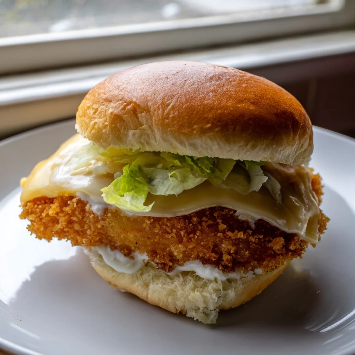 Crispy golden Filet O Fish Sliders with melted cheese on toasted buns ready to enjoy