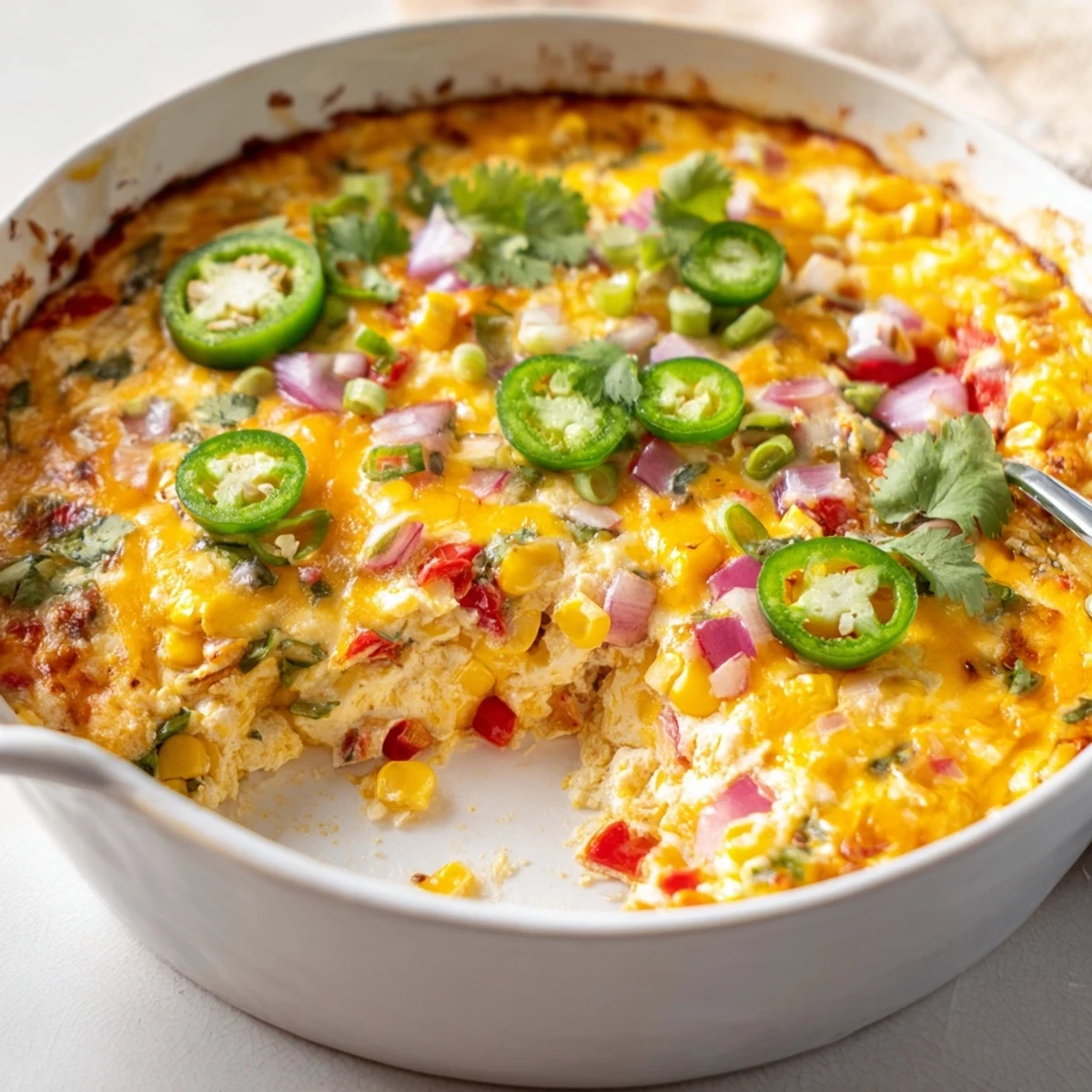Golden bubbly spicy roasted jalapeno cowboy cream cheese dip in a cast iron skillet