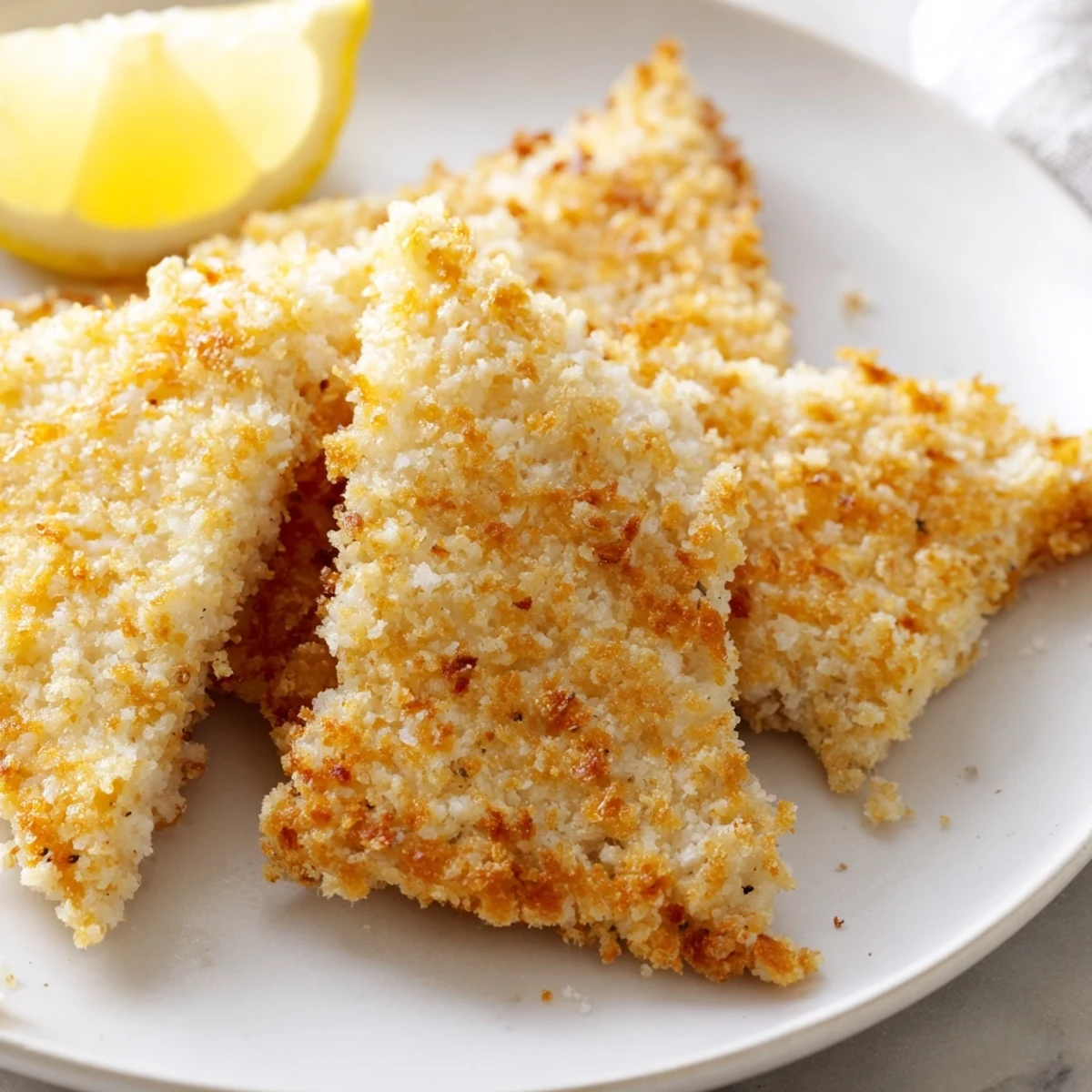 Crispy Greek fried cheese sizzling in golden chunks with fresh lemon wedges on the side