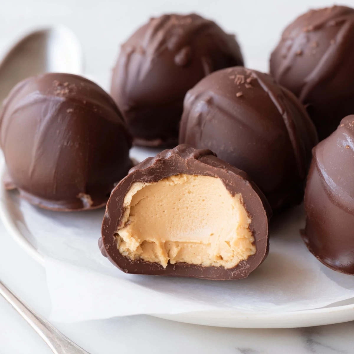 Brightly decorated Homemade Peanut Butter Eggs, sweet vanilla-scented filling, perfect for Easter