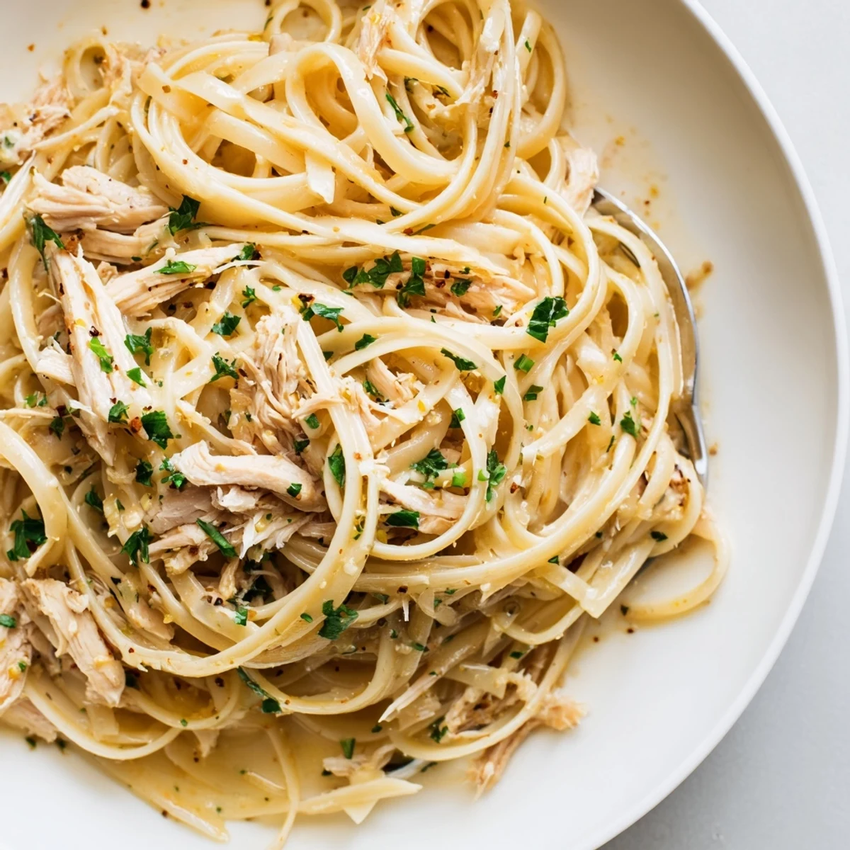 Cowboy Butter Pasta Recipe served steaming in skillet, zesty lemon and chives.
