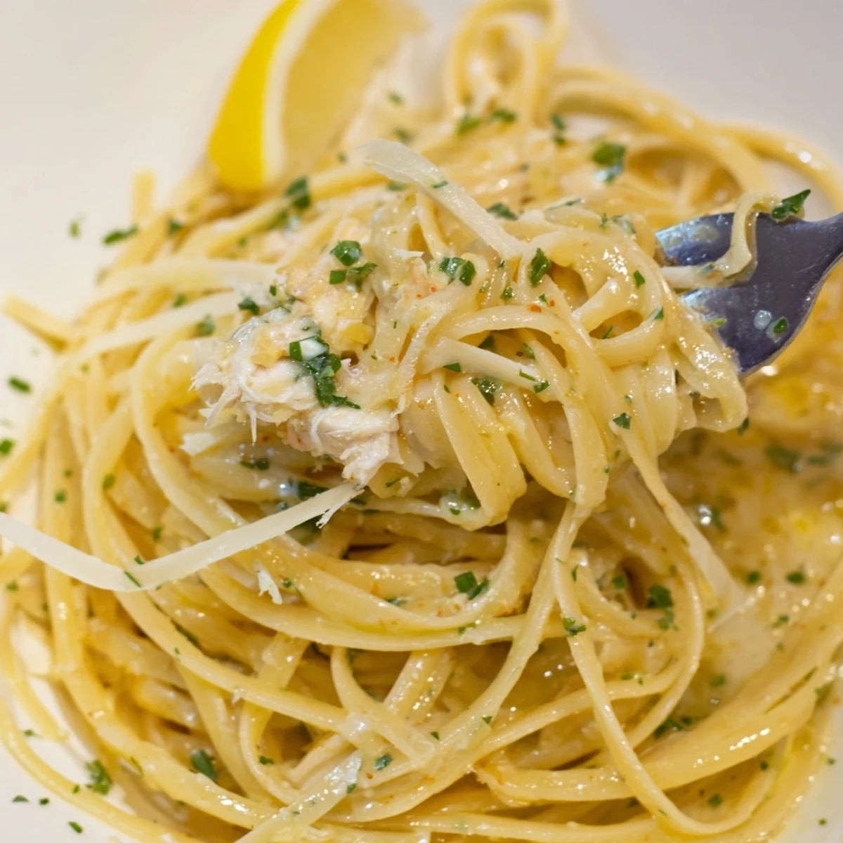 Warm Cowboy Butter Pasta Recipe tossed with fresh parsley, peppery heat, grated parmesan.