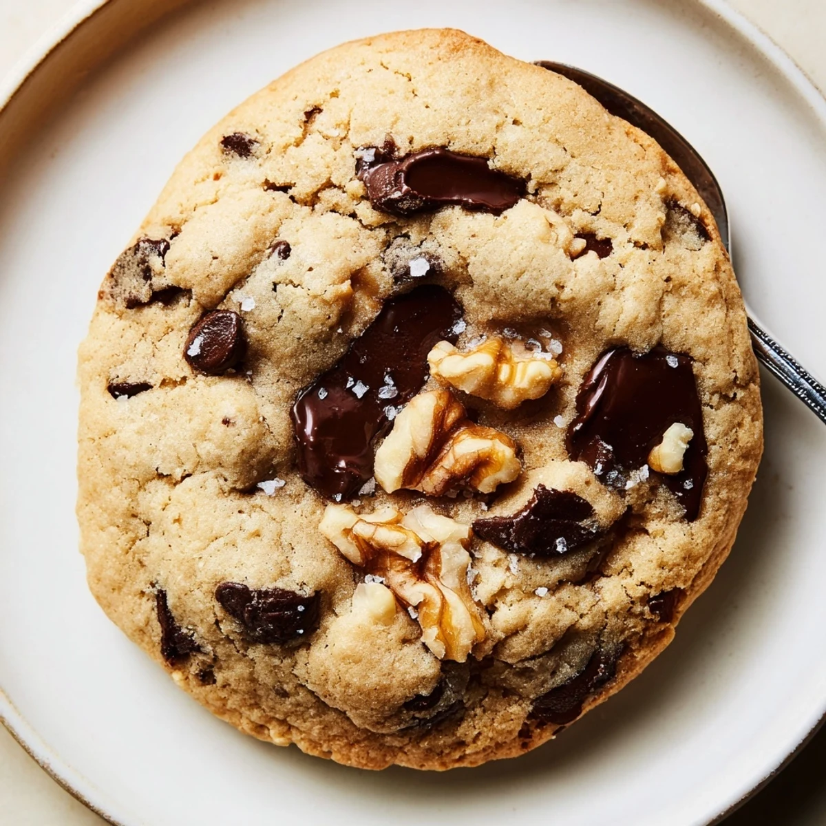 Warm Chocolate Chip Cookies with gooey centers served with a glass of milk