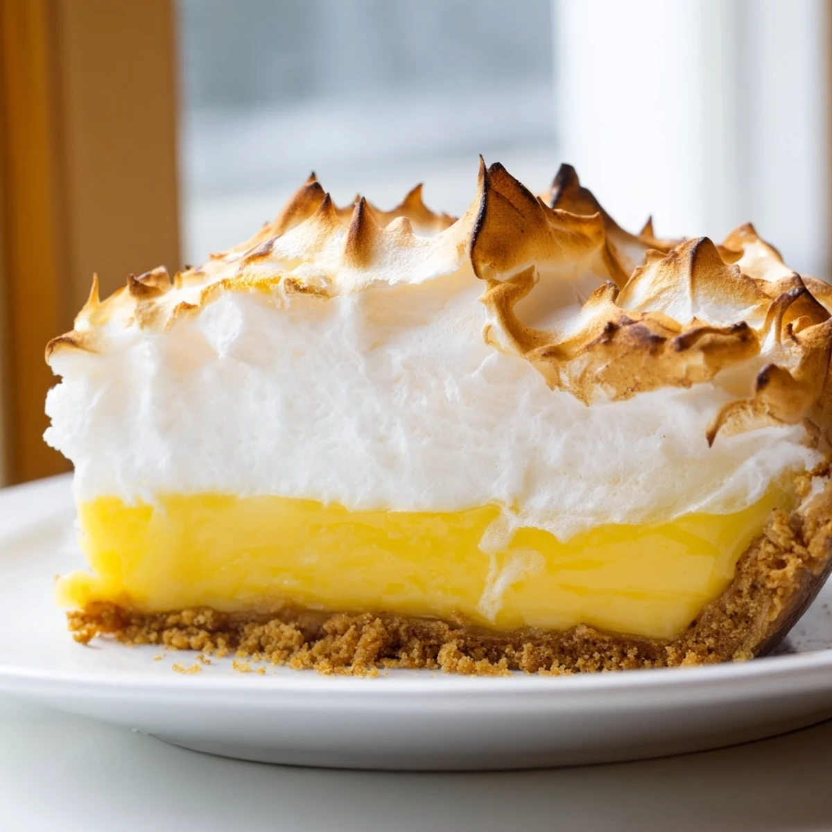 Real lemon pie recipe featuring a buttery graham cracker crust and tangy citrus filling