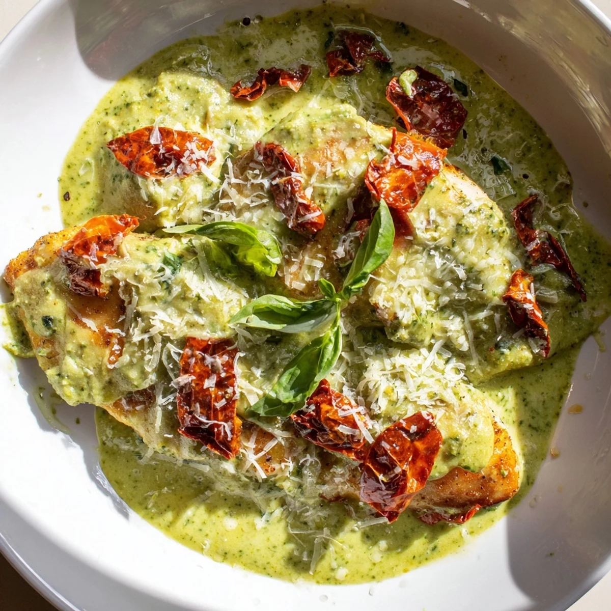 Creamy Pesto Marry Me Chicken