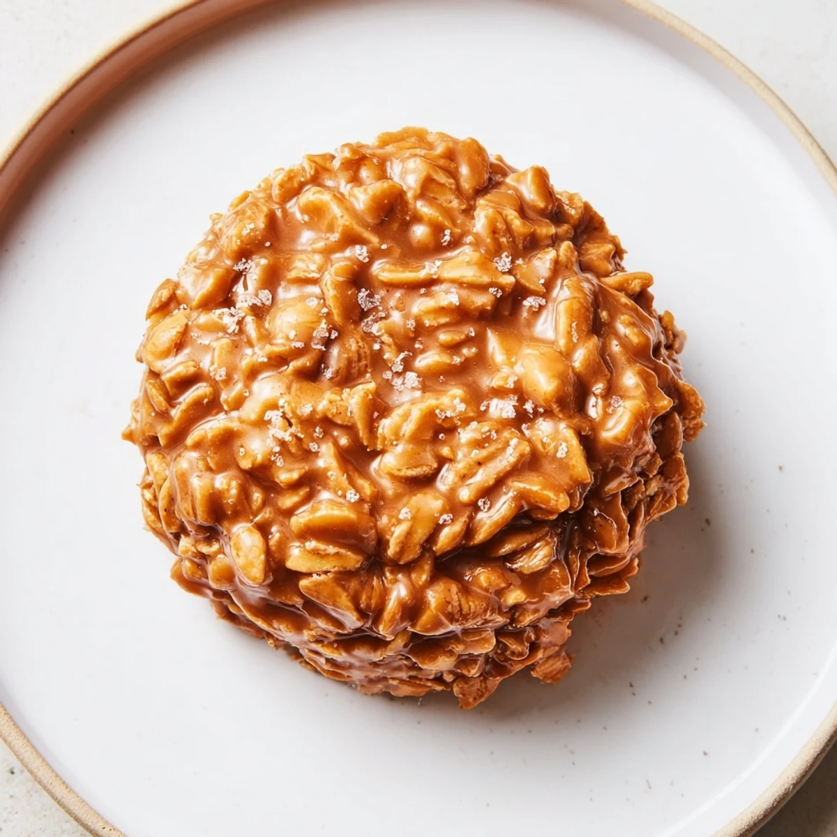 Golden Peanut Butter No Bake Cookies stacked high, perfect for quick dessert cravings.
